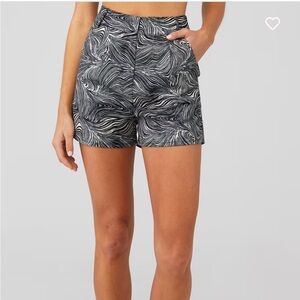 NWT Silky Pattern High Waist Women's Shorts Size 2